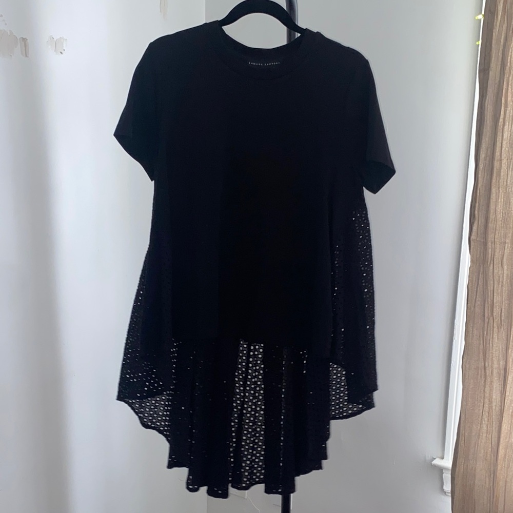 English Factory Black Casual Top